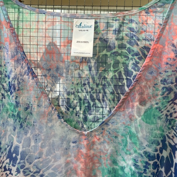 Catalina Colorful Women's Swim Cover-Up L-XL - Picture 3 of 6